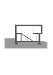 Řez (Vila Troja, Stempel & Tesar architekti)