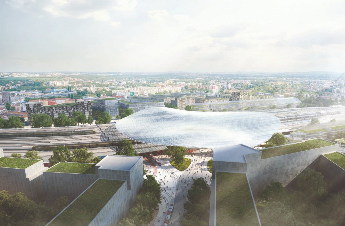 3. cena - ingenhoven architects GmbH, Architektonická kancelář Burian-Křivinka, architekti Koleček-Jura.