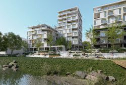 Nová Zbrojovka - bytové domy, vizualizace