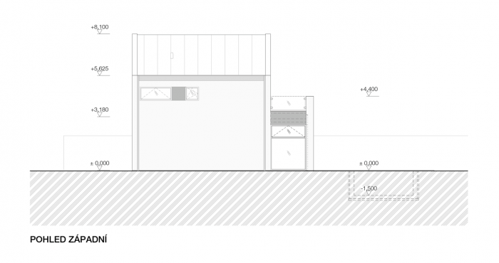4a architekti, White Villa, pohled západní – foto