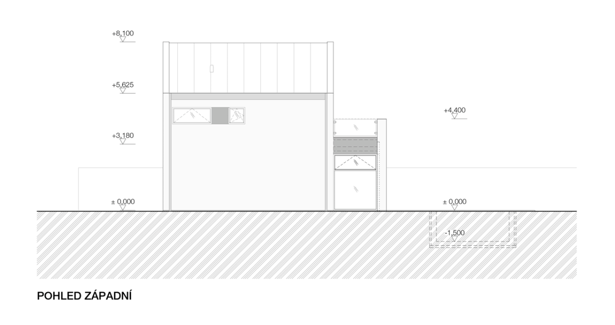 4a architekti, White Villa, pohled západní – foto