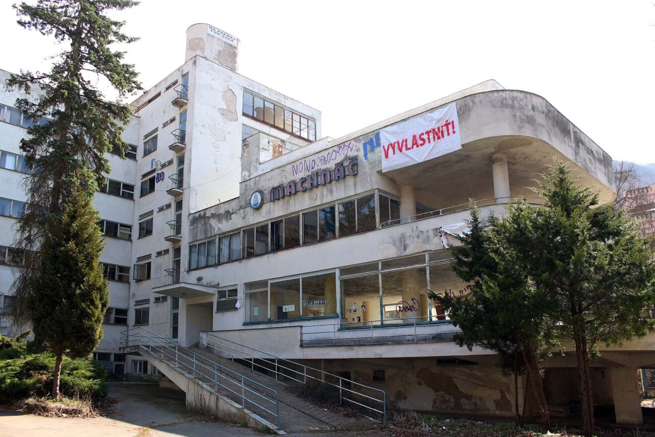 Aktuální havarijní stav léčebného domu Machnáč