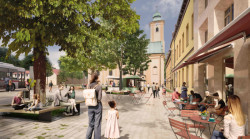 Centrum ostravské Staré Bělé se promění podle návrhu studia UNIT architekti.