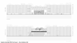 Pavilon brněnského výstaviště, řezy, Petr Kousal