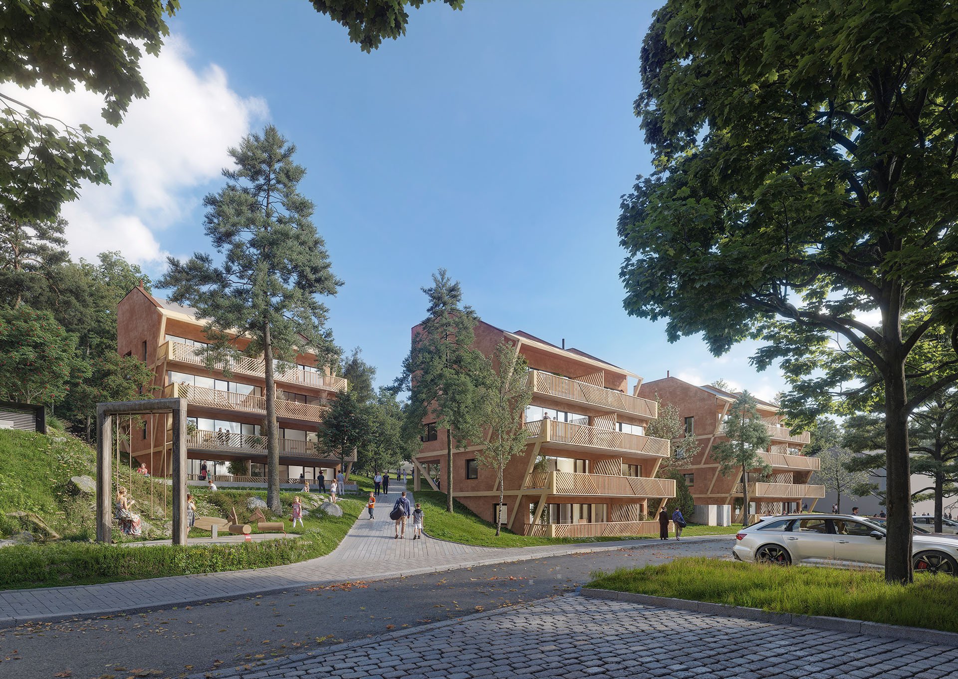 Vizualizace nové výstavby Korzo Lipno