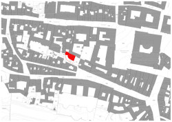 Situace (Bytový dům na Malé Straně; architektonický ateliér Ladislava Lábuse)