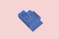 Cukrárna Le Miam, axonometrie objektu NOIZ.SK