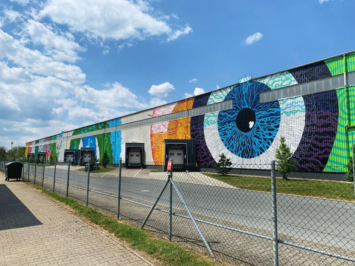 Velkoformátový mural art Kosmos, Michal Škapa