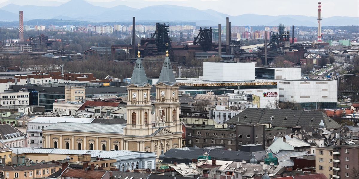 Pohled na Ostravu z Nové radnice