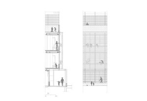 Škola v Barceloně od Harquitectes, půdorys