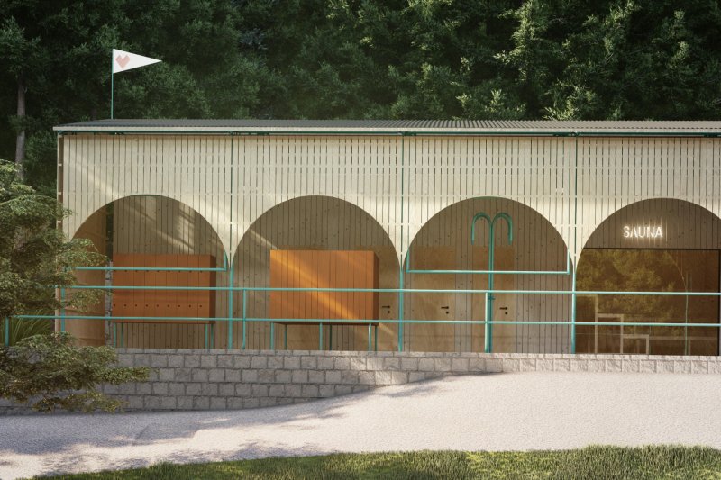 Lesní Koupaliště, Mjölk architekti, vizualizace