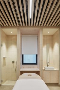 Wellness centrum lázní Aurora v Třeboni, Plus One Architects: Masážní místnost