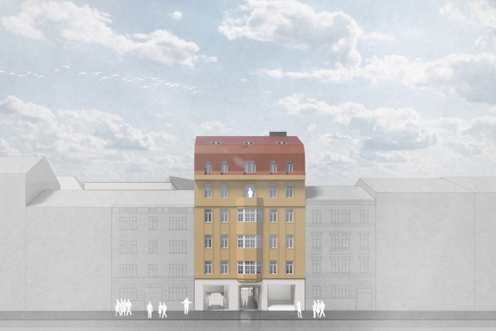 Dostavba a úpravy budovy ČKAIT, pohled, FAM ARCHITEKTI