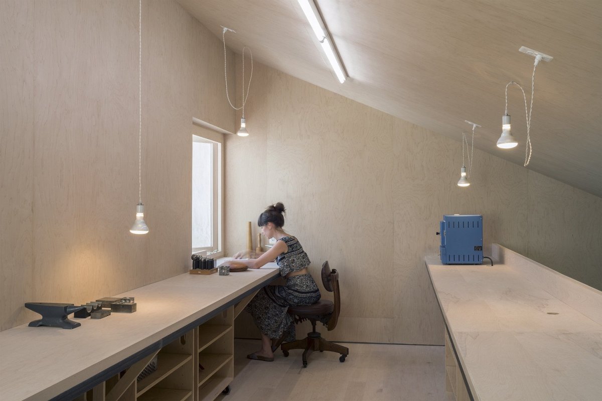 Ateliér, dílna a skleník v jednom v Buffalu od architektonického studia Davidson Rafailidis