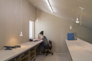 Ateliér, dílna a skleník v jednom v Buffalu od architektonického studia Davidson Rafailidis