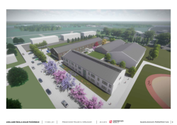 Návrh školy v Dolních Počernicích. Vzbudil nevoli místních.