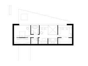 Rodinný dům ve Smilovicích, Kamil Mrva Architects / Kamil Mrva, půdorys patro