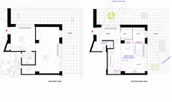 BY architects, Byt pro spisovatele, půdorys - foto