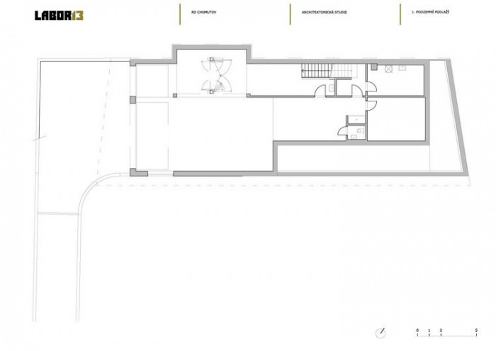 Labor13, Josef Bobeš Novotný - RD v Chomutově, 1. PP - foto