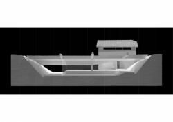 Rekonstrukce venkovského objektu doplněná betonovou přístavbou, model, Jordi Hidalgo Tané