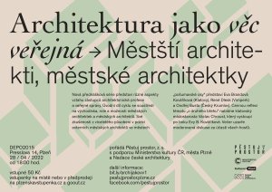 Jarní přednáškový a diskusní cyklus spolku Pěstuj prostor představí různé aspekty architektonické profese a veřejné správy
