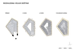 Rozhledna Velká Deštná, Architekti.in, půdorys