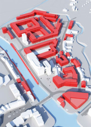 Pardubice: Mlýnský ostrov / 2. místo // D3A, nadhled – foto