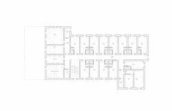 Edit!, Sportovní areál Blanice, Vodňany, půdorys 2. NP – foto