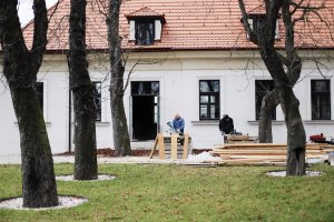 Z procesu rekonstrukce (Restaurace u Matěje, navrhl Stanislav Fiala)