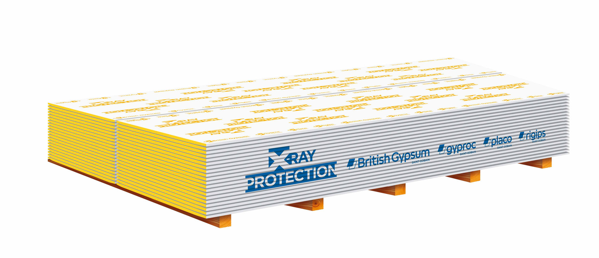 Sádrokartonová Deska X-Ray Protection obsahuje sádru, síran barnatý, skelná vlákna a další speciální přísady, která jsou vhodným řešením pro ochranu před rentgenovým zářením.