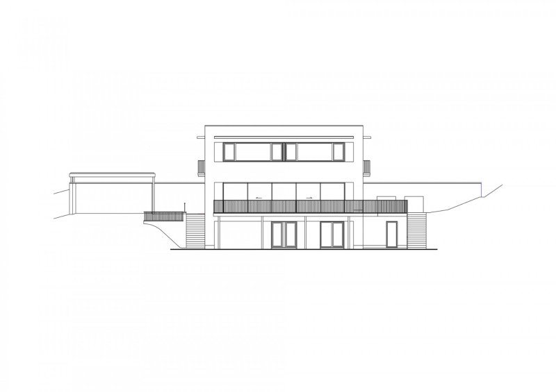 Vila Hrázní, Atelier RAW / Tomáš Rusín, Ivan Wahla, pohled jižní
