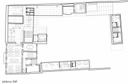 Projekt Nádvoří v Trnavě, Vallo Sadovsky architects, půdorys 3 NP