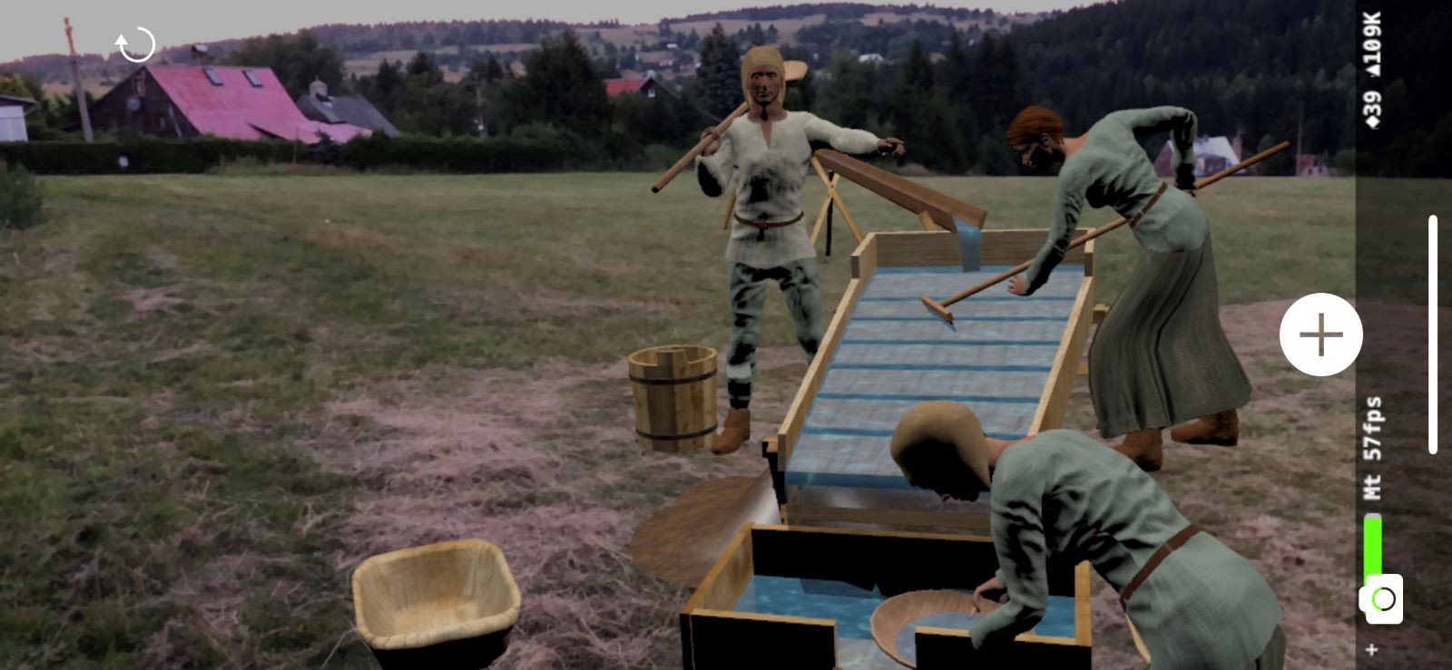 Náhled do rozšířené reality projektu Znovuoživené Krušnohoří. Zdroj: archiv Petra Mikšíčka