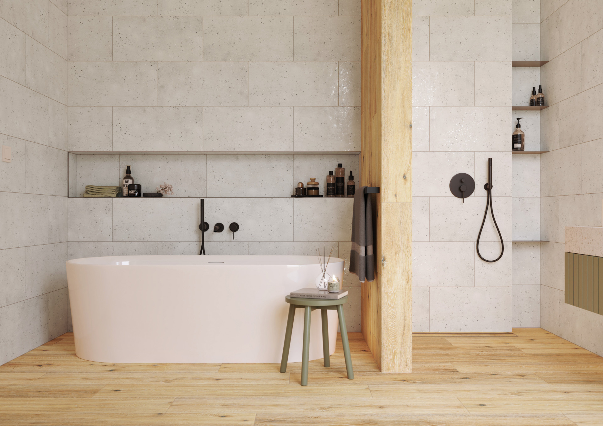 Keramická dlažba PINO v odstínu bloom a smoothie od značky RAKO