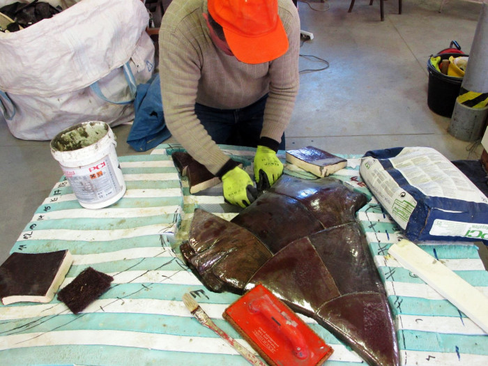 Alexandra Koláčková, Pochozí fontána s rejnoky, ZOO Zlín-Lešná, výroba rejnoků - foto