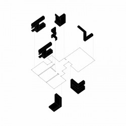 Byt Košíře, NEUHÄUSL HUNAL, axonometrie