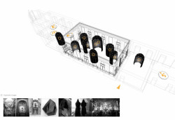 Studio pha, Lasvit VIA LUCIS, výstavní stánek, schéma – foto