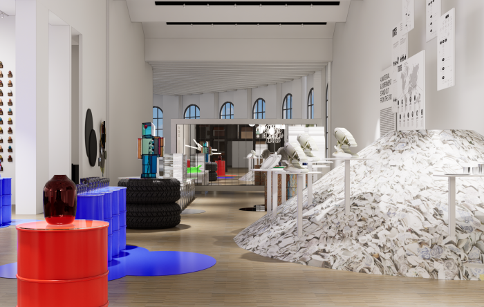 Vizualizace výstavy Made by Fire od edit! architects