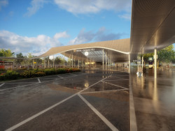 Terminál Dlouhá Míle na Praze 6 v blízkosti Letiště Václava Havla - vizualizace