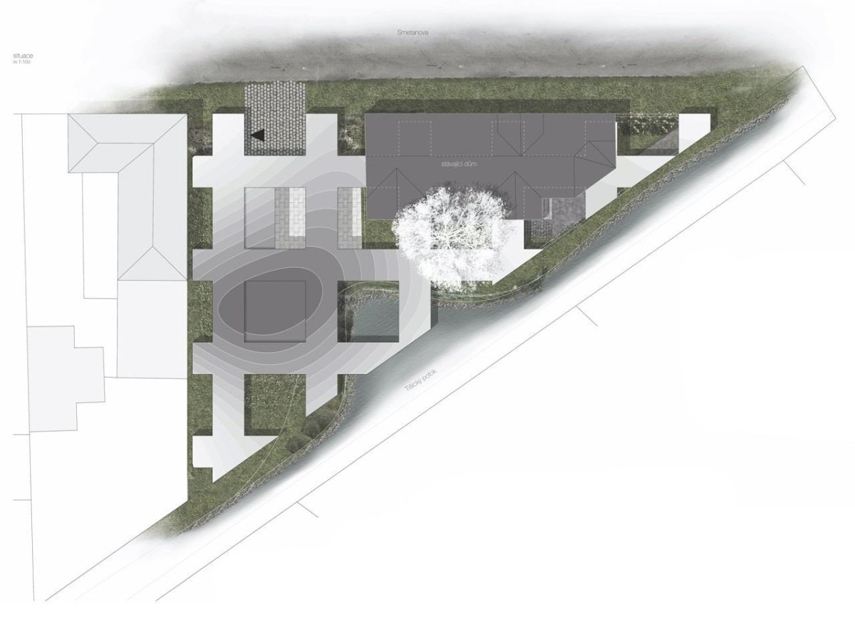 Památník Jana Palacha, RO_AR Szymon Rozwałka architects, situace // 3. místo – foto