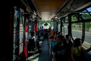 Komentovaná projížďka architramvají s architektem Petrem Kučerou.
