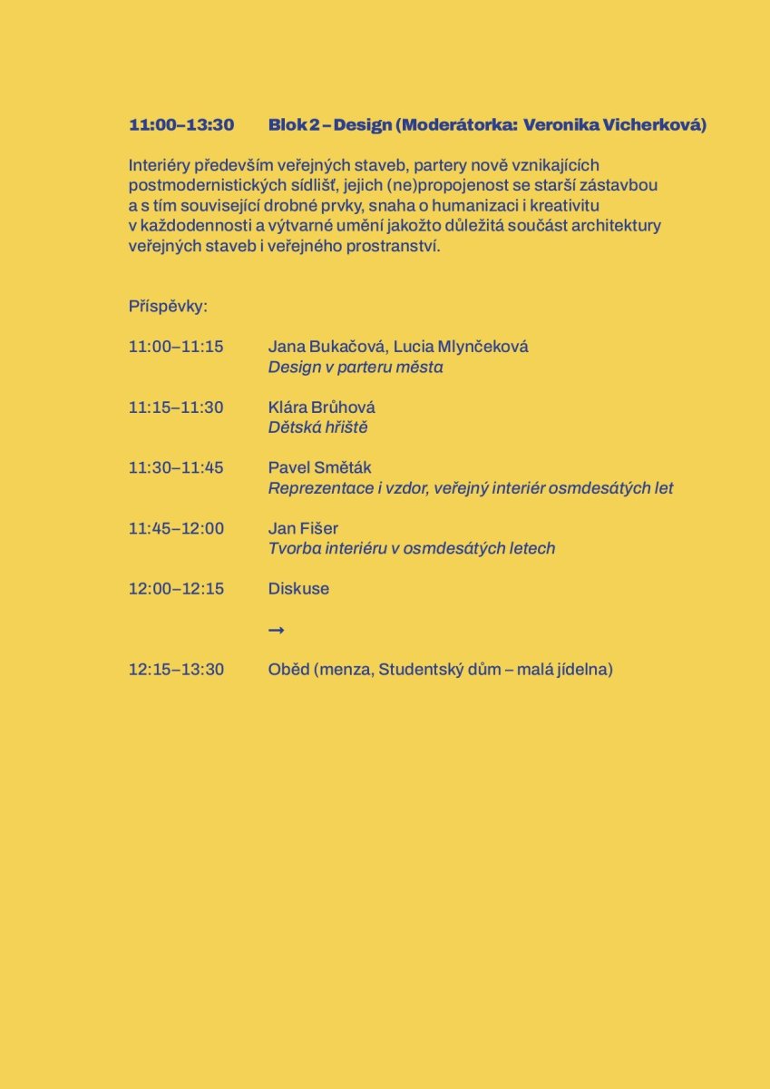 Ústav teorie dějin a architektury FA ČVUT pořádá konferenci Architektura osmdesátých let v České republice