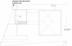 Rodinný dům v Měchenicích, OK Plan Architects - půdorys 2.N.P.