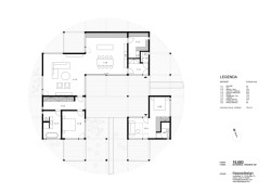 Půdorys (Rodinný dům v Kersku, hipposdesign)