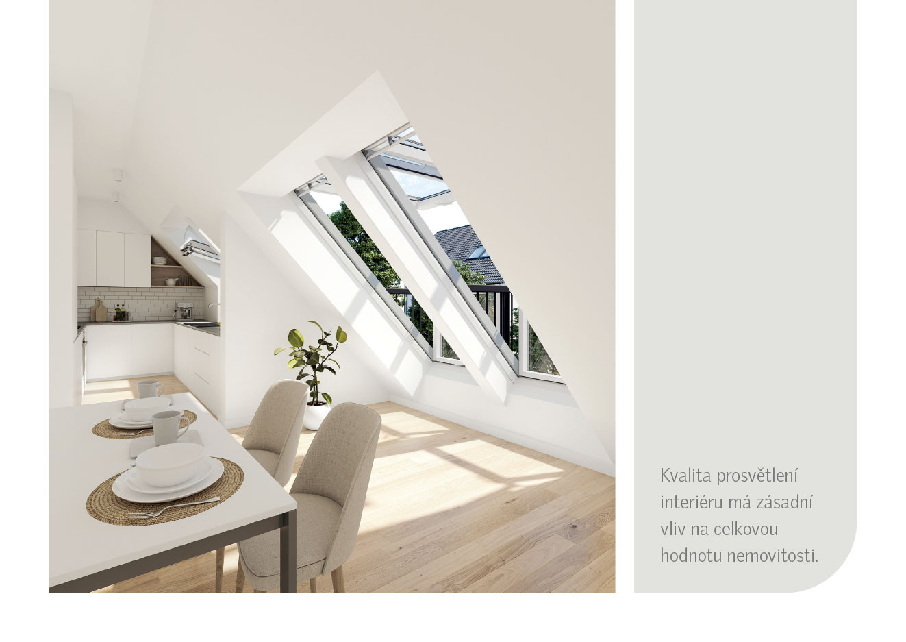 Velux - Design Guide - ilustrační ukázka z příručky.