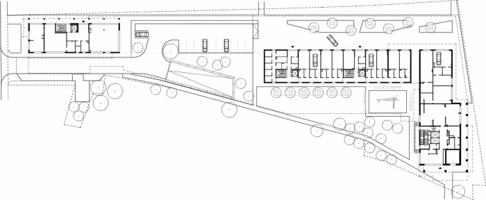 Polyfunkční soubor Seberíniho, PMArchitekti - PŮDORYS 1.N.P.