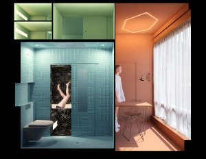 Cabanon (Minimální byt v Rotterdamu, STAR - Strategies and Architecture, BOARD - Bureau of Architecture, Research and Design)