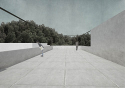 Subcentrum Klamovka - Nové lokální centrum v Plzeňské ulici, vizualizace, Klára Jeníková