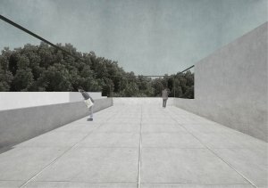 Subcentrum Klamovka - Nové lokální centrum v Plzeňské ulici, vizualizace, Klára Jeníková