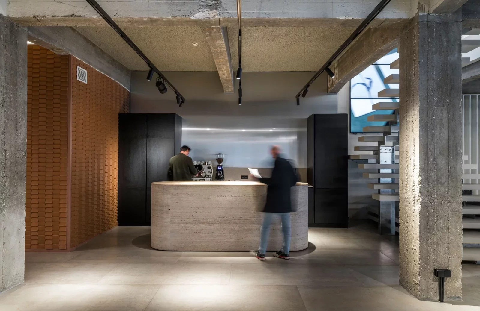 Ukázka kancelářského osvětlení ve WeWantMore Studio, Antwerpy